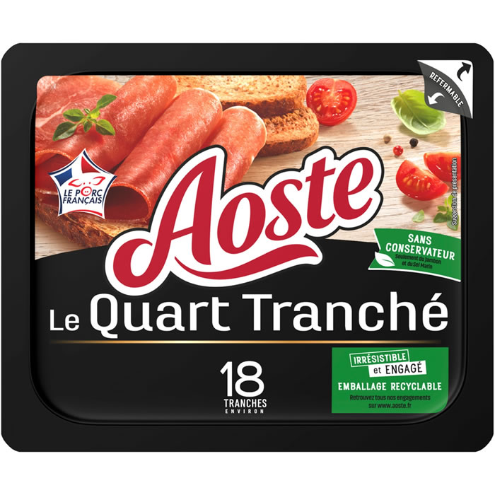 AOSTE Le Quart Tranché Jambon cru