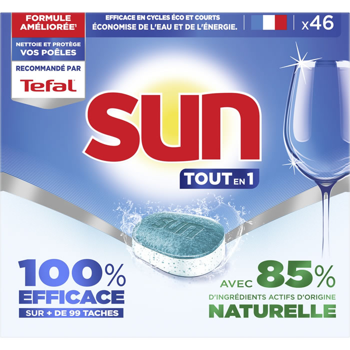 SUN Tout-En-1 Tablettes lave-vaisselle au citron