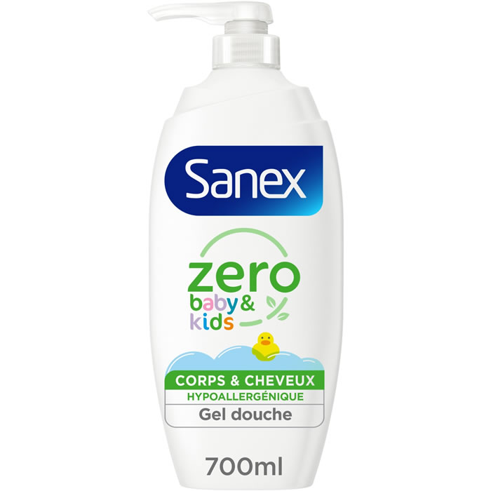 SANEX Zéro % Baby & Kids Gel douche et shampoing 2en1 hypoallergénique