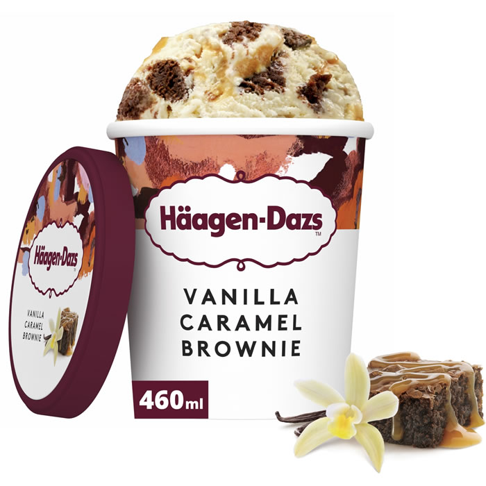 HÄAGEN-DAZS Crème glacée vanille caramel brownie