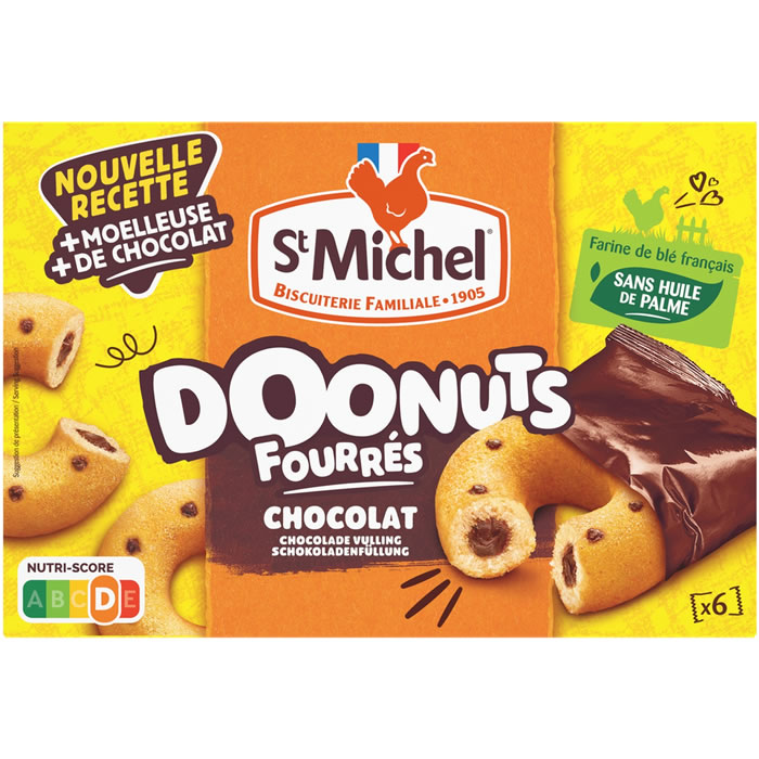ST MICHEL Doonuts Gâteaux moelleux au chocolat