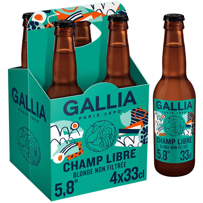 GALLIA PARIS 1890 Champ Libre Bière blonde