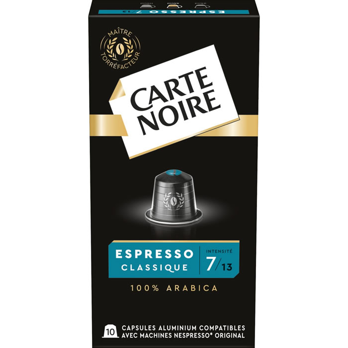 CARTE NOIRE Capsules de café espresso classique N°7