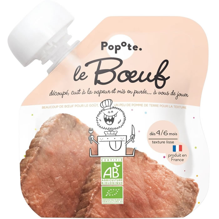 POPOTE Purée de bœuf dès 4 mois bio