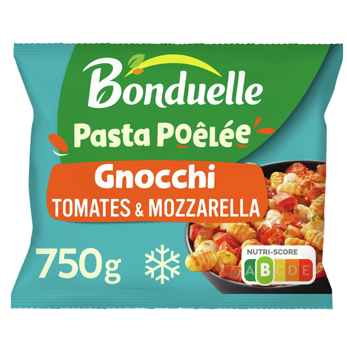 BONDUELLE Poêlée de gnocchi de pomme de terre à la tomates, mozzarella