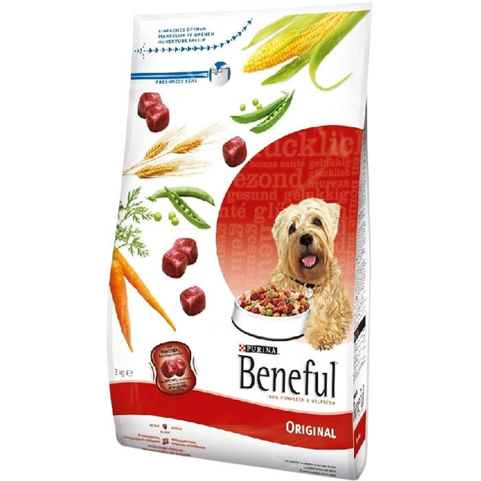PURINA Beneful Croquettes au bœuf et volaille pour chien adulte
