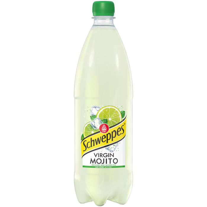 SCHWEPPES Virgin Mojito Boisson gazeuse au citron vert et menthe sans alcool