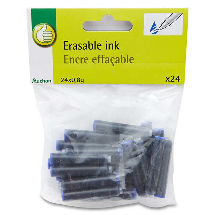 AUCHAN Essentiel Cartouche d'encre courte bleu
