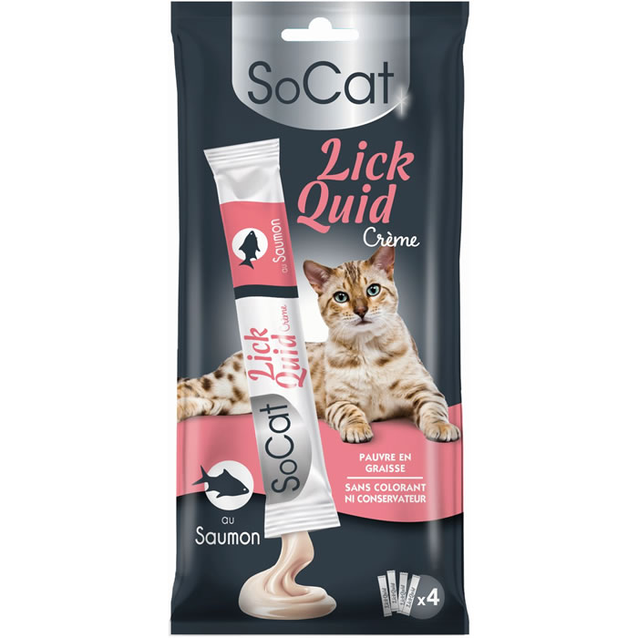 RIGA Socat Lick Quid Friandises liquides au saumon pour chat