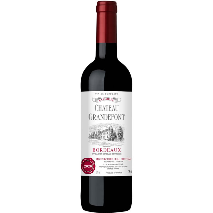 BORDEAUX - AOC La Gabare Château Grandefort Vin rouge