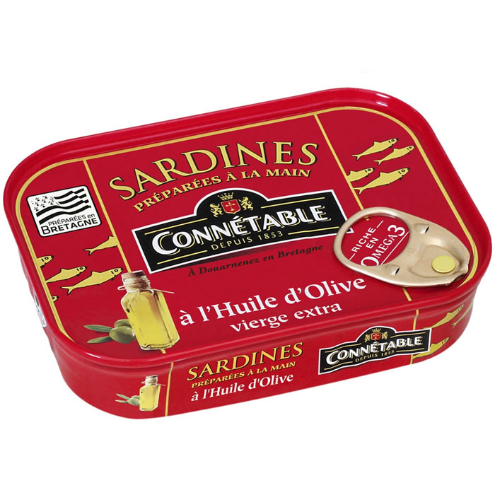CONNETABLE Sardines à l'huile d'olive vierge extra