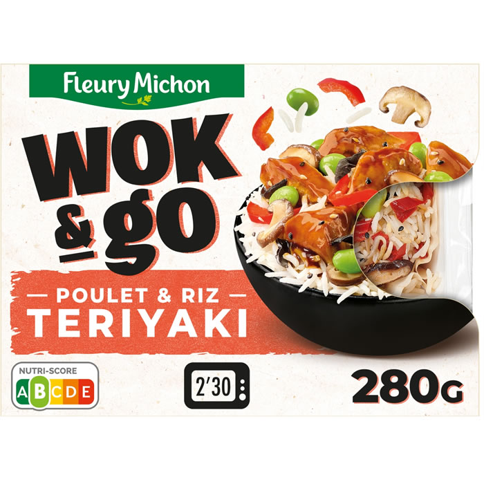 FLEURY MICHON Wok & Go Wok de riz au poulet teriyaki