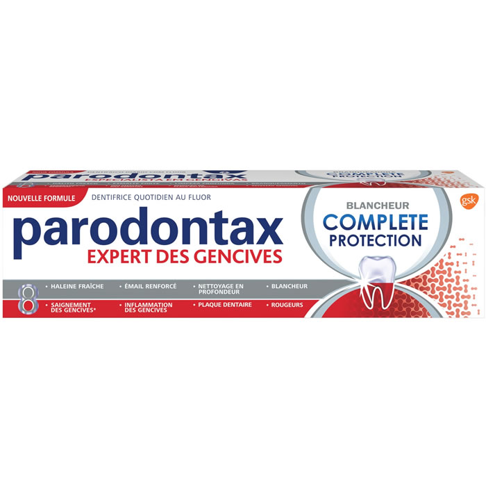 PARODONTAX Dentifrice blancheur protection complète