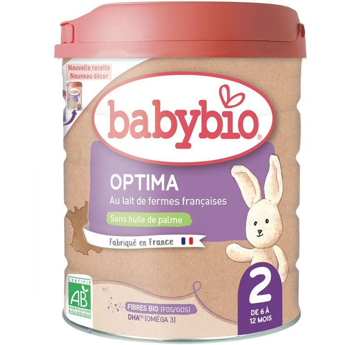 BABYBIO Optima Lait 2ème âge en poudre de 6/12 mois bio