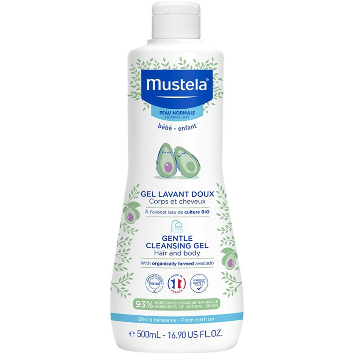 MUSTELA Gel douche et shampoing 2en1 doux avocat