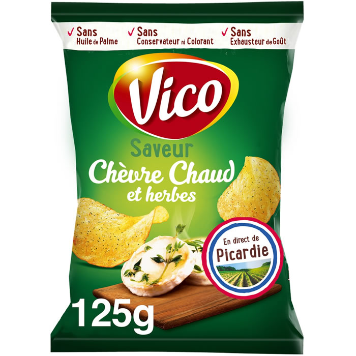 VICO Chips saveur chèvre chaud et herbes