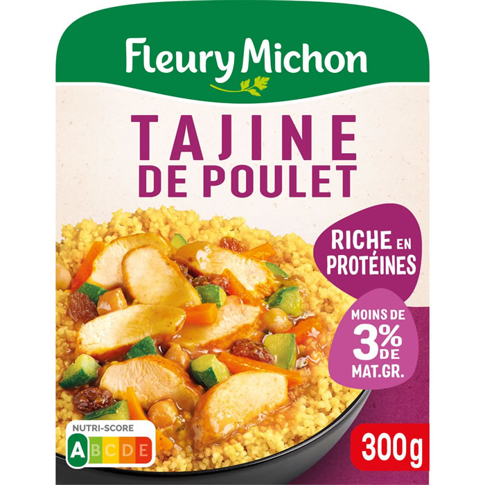 FLEURY MICHON Tajine de poulet avec semoule et légumes
