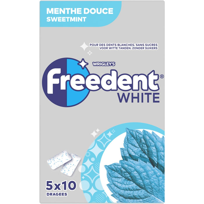 FREEDENT White Chewing-gum à la menthe douce