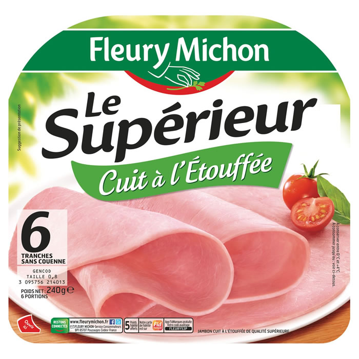 FLEURY MICHON Le Supérieur Jambon cuit à l'étouffée