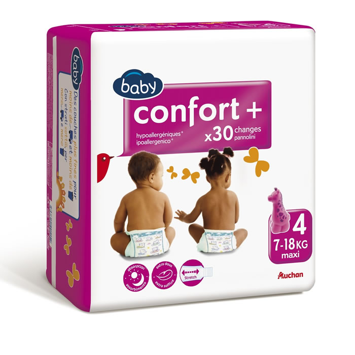 AUCHAN Baby Couches taille 4 (7-18 kg)