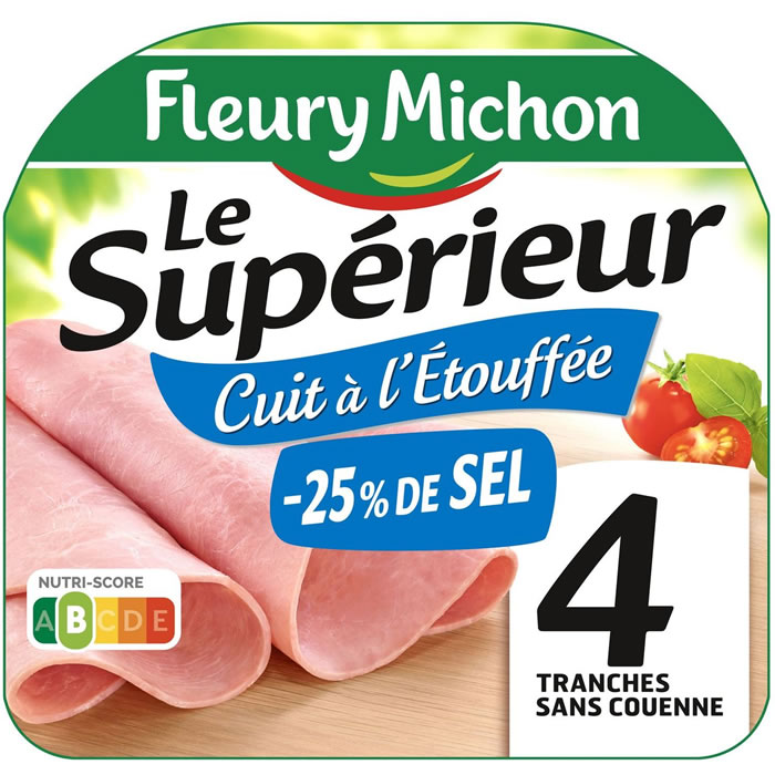 FLEURY MICHON Le Supérieur Jambon cuit à l'étouffée -25% de sel