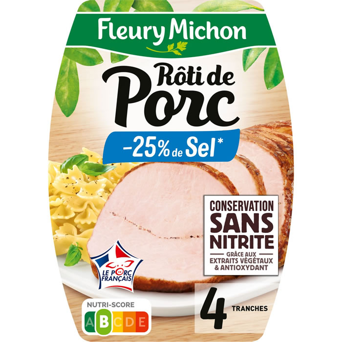 FLEURY MICHON Rôti de porc -25% de sel sans nitrite