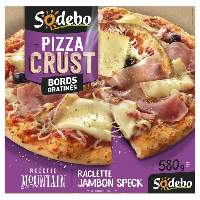 SODEBO Crust Pizza mountain à la raclette et jambon speck