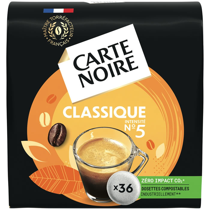 CARTE NOIRE Dosettes de café classique N°5