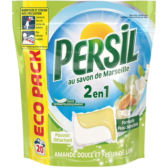 PERSIL Lessive capsules 2 en 1 au savon de marseille