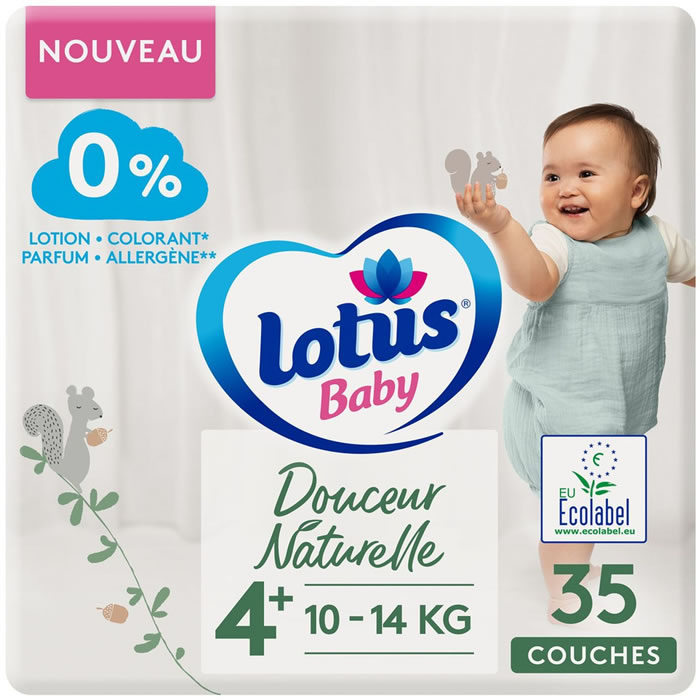 LOTUS BABY Douceur naturelle Couches taille 4 (10-14 kg)