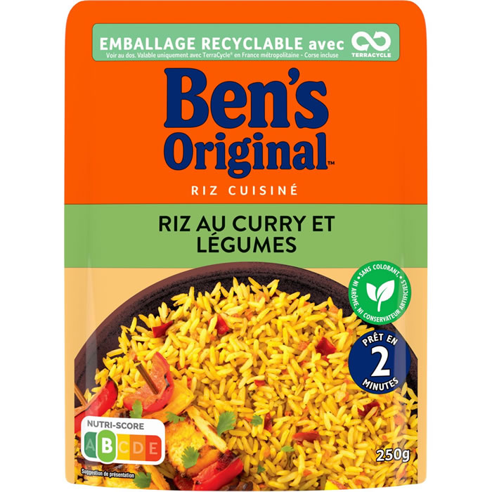 BEN'S Original Riz au curry et légumes micro-ondes