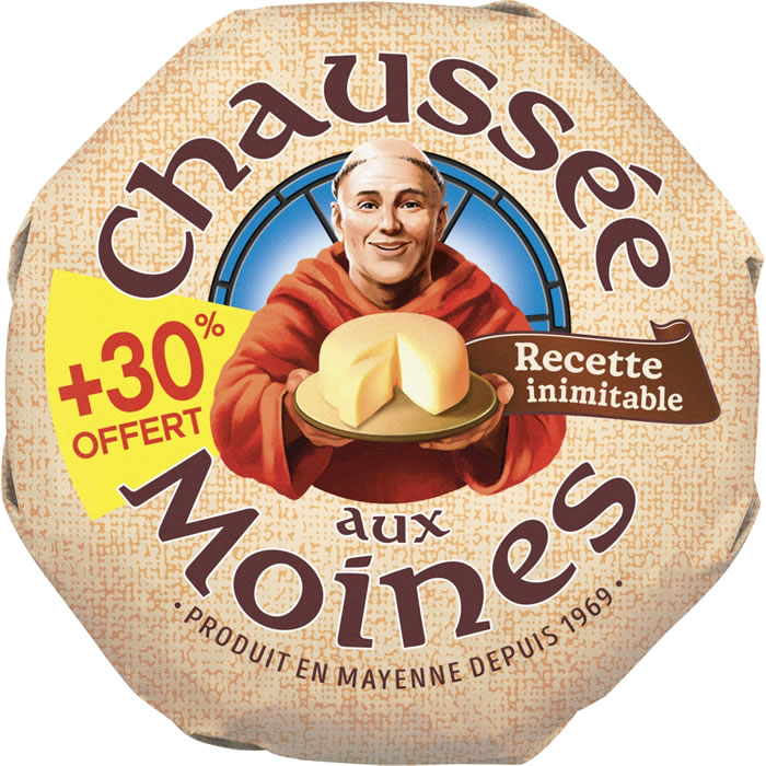 CHAUSSEE AUX MOINES Fromage au lait de vache pasteurisé