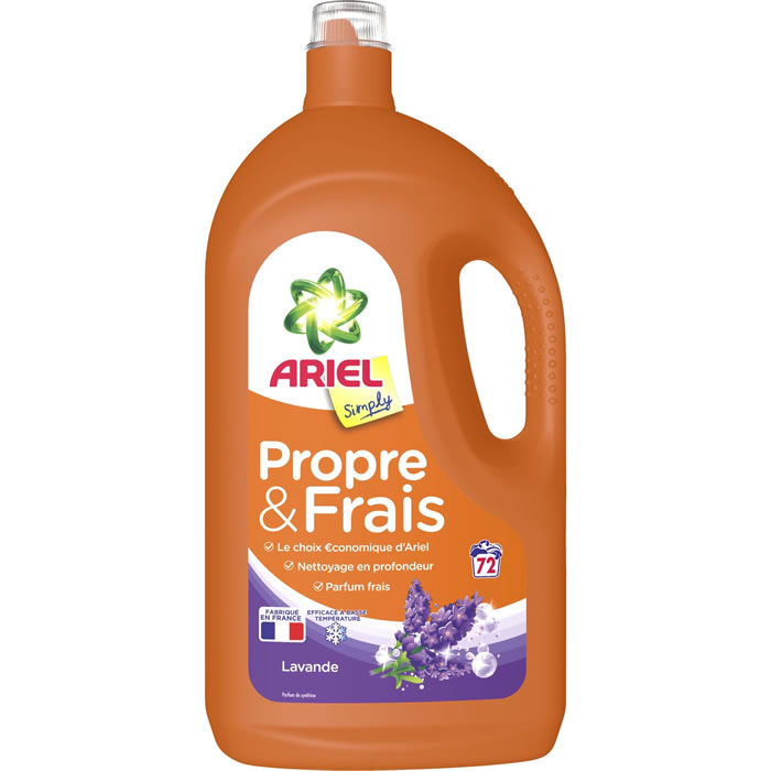 ARIEL Propre et Frais Lessive liquide concentrée lavande