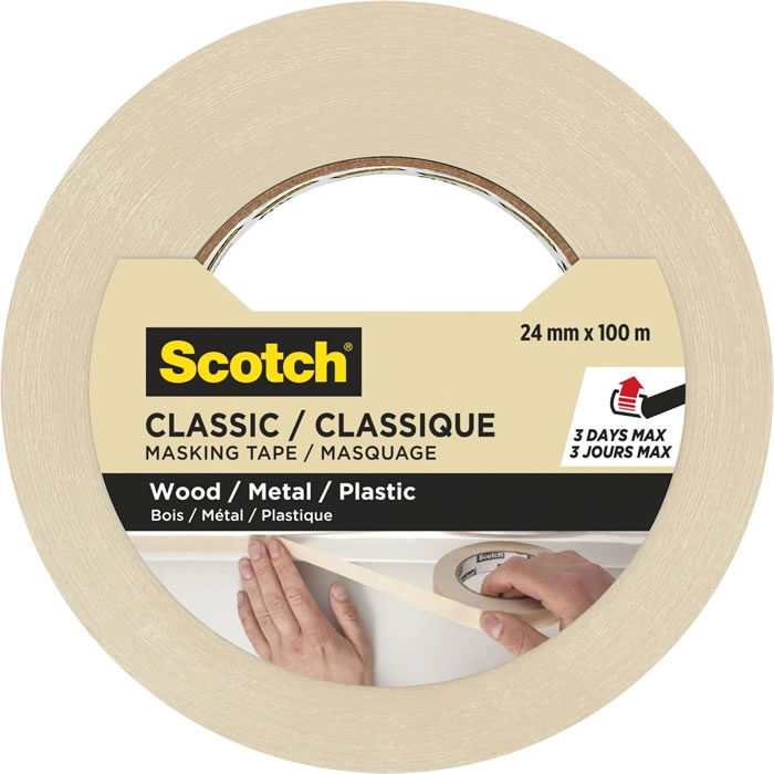 SCOTCH Classique Rouleau ruban adhésif de masquage 100 m
