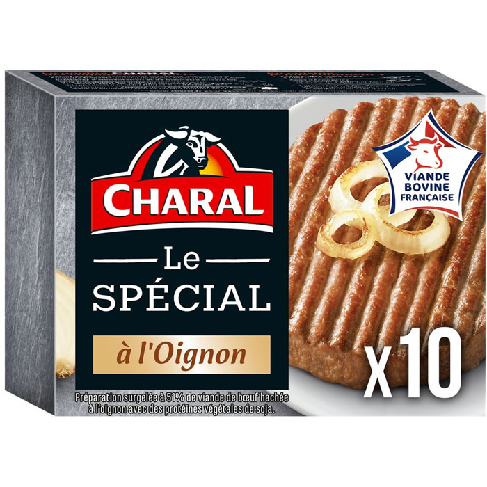 CHARAL Le Spécial 10 hachés à l'oignon 15% M.G