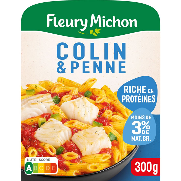 FLEURY MICHON Penne, colin d'Alaska, sauce tomate, légumes et basilic