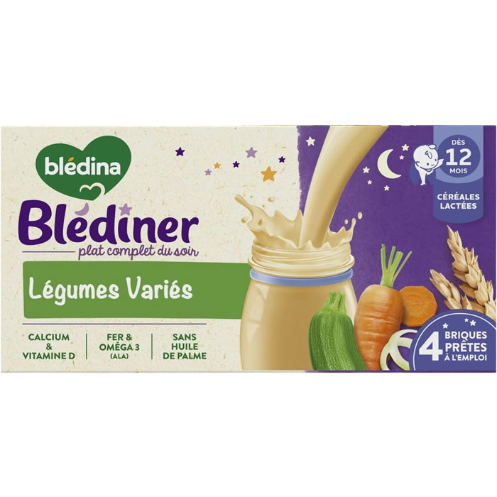 BLEDINA Blédiner Céréales lactées aux légumes dès 12 mois