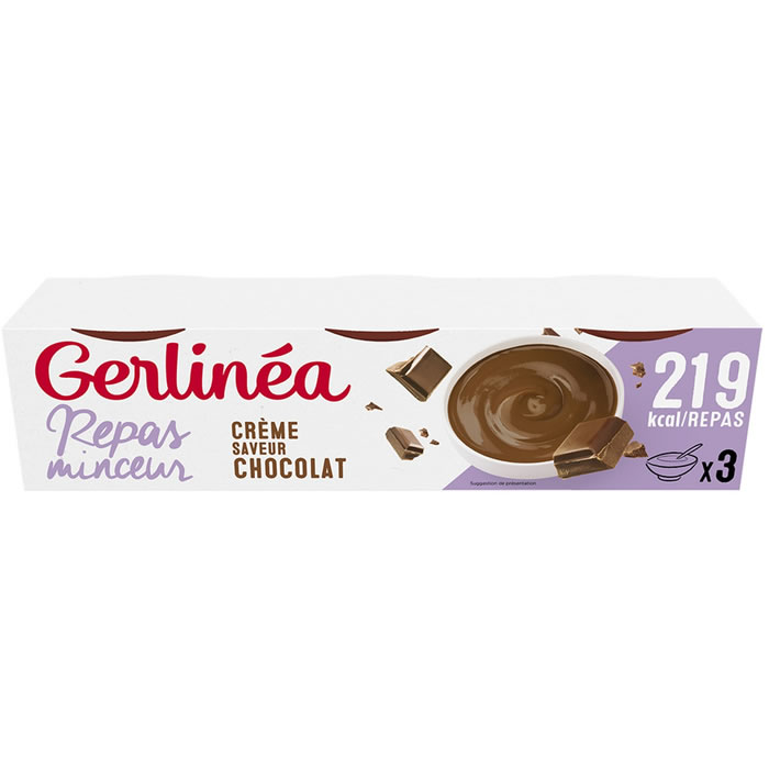 GERLINEA Coupelles de crème saveur chocolat