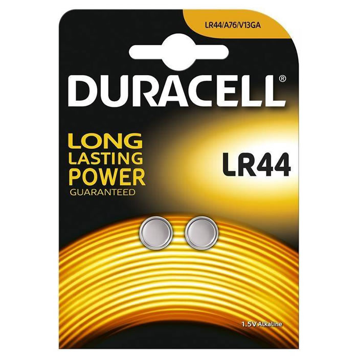 DURACELL Plus Power Piles bouton alcaline - type LR44