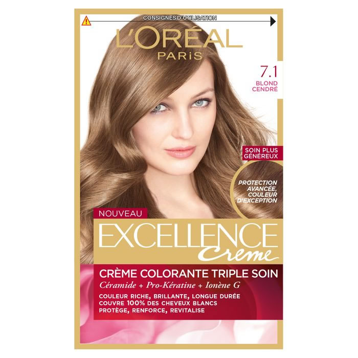 L'OREAL Excellence Coloration permanente 7.1 blond cendré
