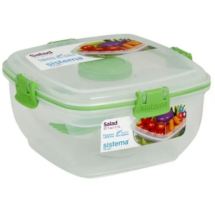 SISTEMA Salad to Go Boite de conservation 1.1 L