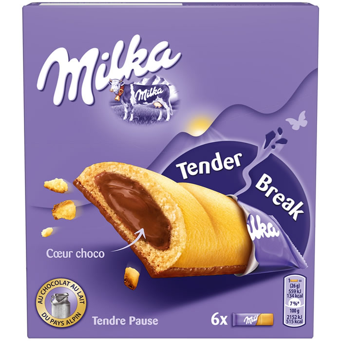 MILKA Tender Break Biscuits fourrés au chocolat