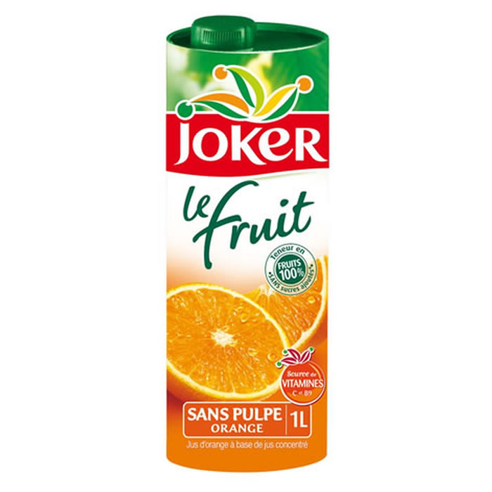 JOKER Le Fruit Jus d'orange sans pulpe