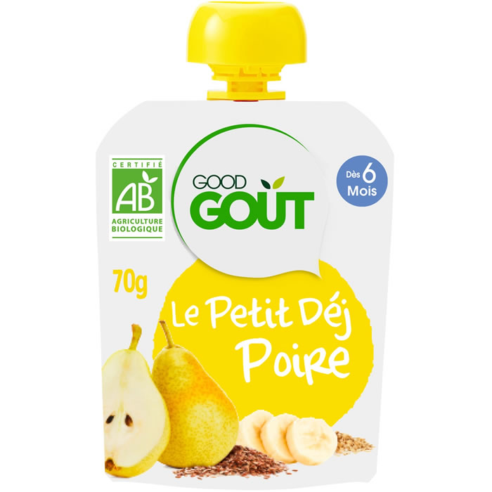 GOOD GOUT Le Petit Déj Pomme - Dès 6 mois - 70 g, GOOD GOÛT