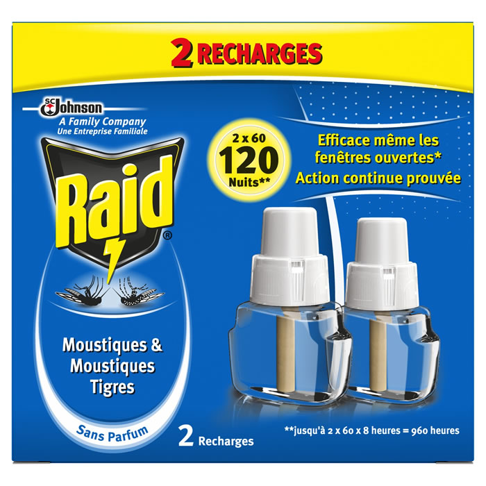 RAID Recharges diffuseur électrique anti-moustiques