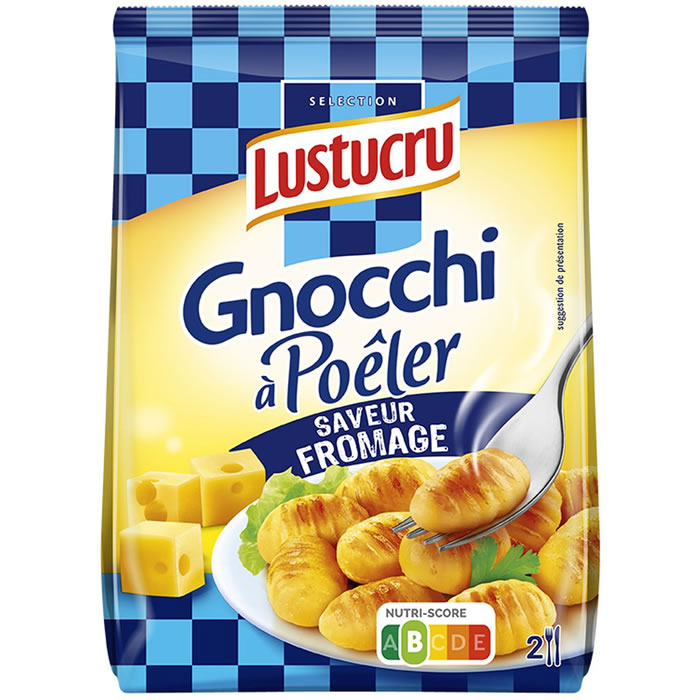LUSTUCRU Gnocchi à poêler saveur fromage