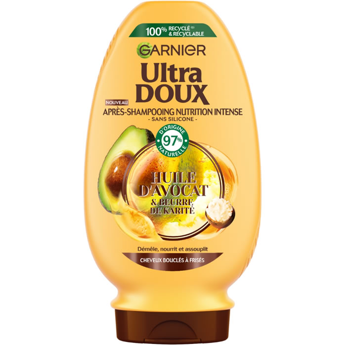 GARNIER Ultra Doux Après-shampoing à l'huile d'avocat et karité