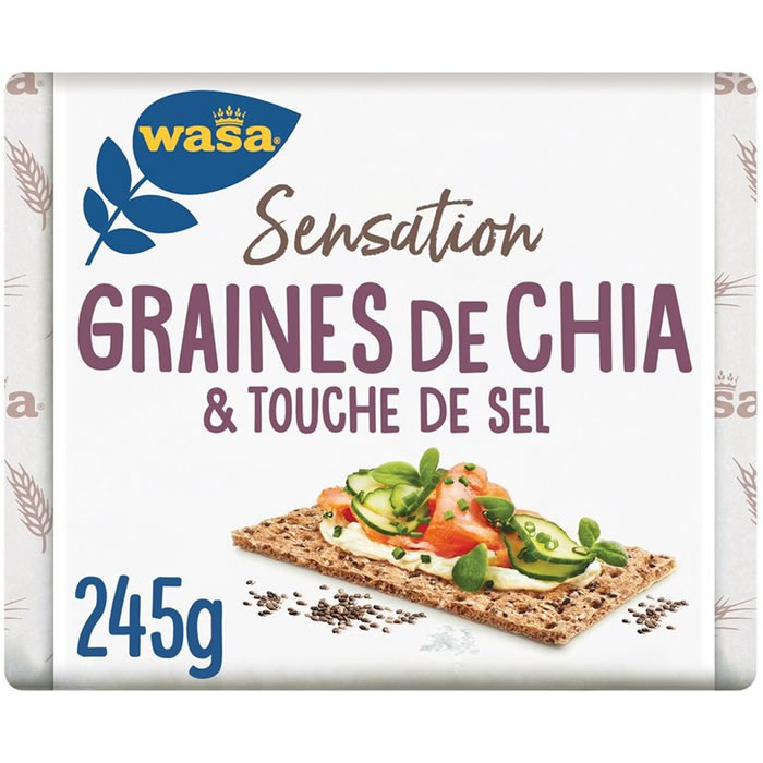 WASA Tartines craquantes complètes au seigle et graine de chia