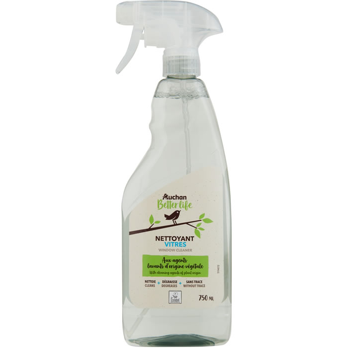 AUCHAN Better Life Nettoyant spray vitres