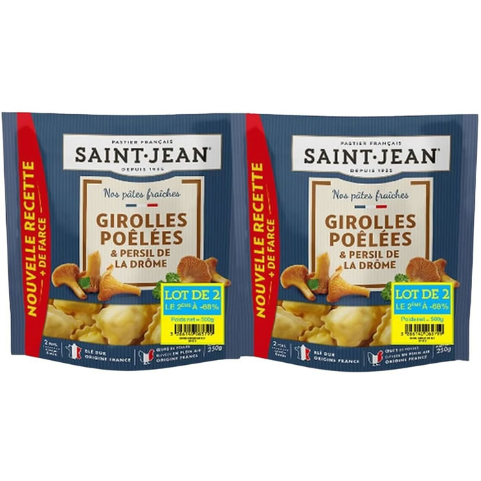 SAINT JEAN Ravioli aux girolles et au persil cuisson à l'eau